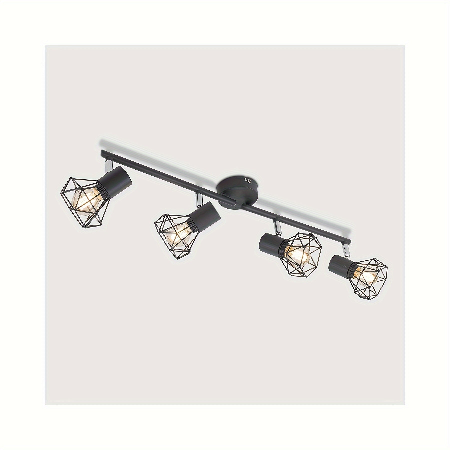 Industrial 4-Light Semi-Flush Ceiling Light-1