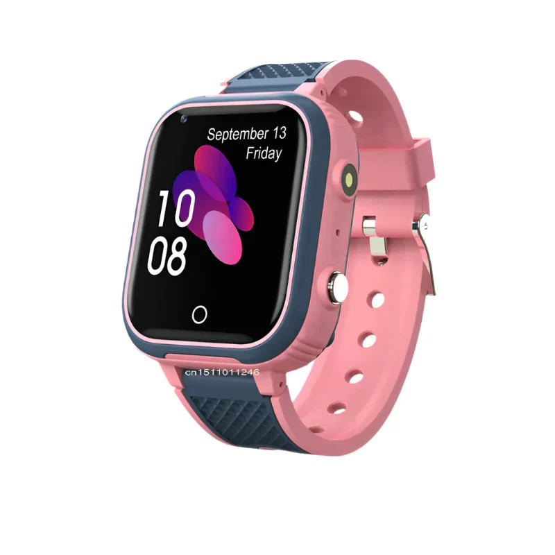 4G Smart Watch Kids GPS Video Call Waterproof (Pink)-0