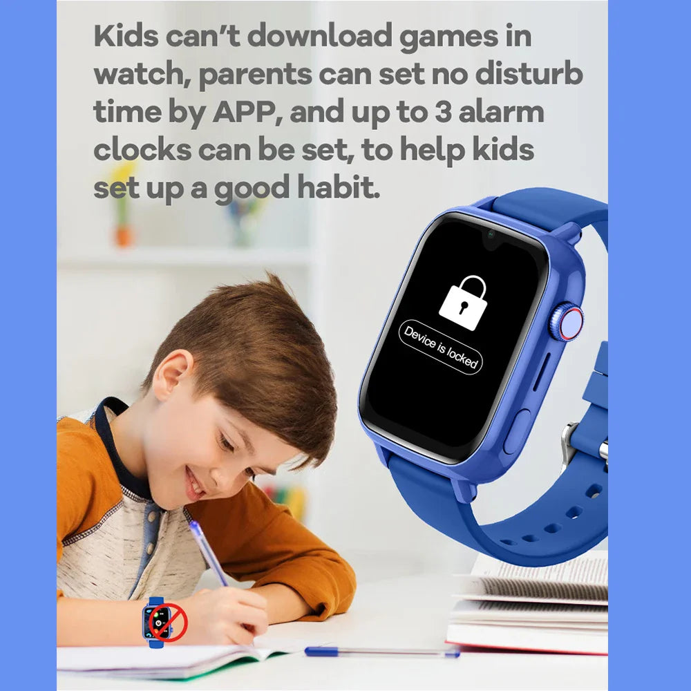 4G Smart Watch Kids GPS WIFI Video Call SOS APP-4