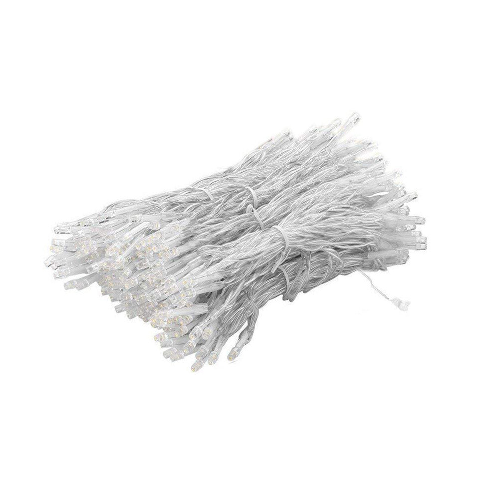 LED icicle light curtain in 2 sizes, cold white with 230 LEDs-3